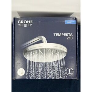 Grohe Tempesta 210 Rain Shower Head Chrome 1.75 GPM 26409000 New